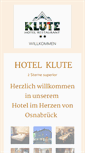 Mobile Screenshot of hotel-klute.de