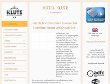 Tablet Screenshot of hotel-klute.de